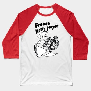 French Horn Player (Female) by Pollux Baseball T-Shirt